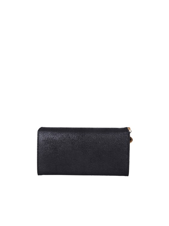 Shop Stella Mccartney Faux Leather Falabella Wallet In Black