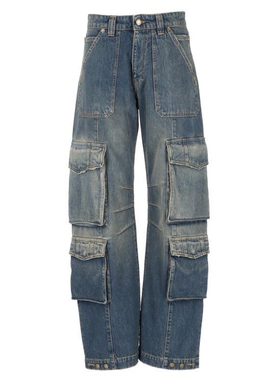 Shop Golden Goose Deluxe Brand Irina Cargo Pants In Blue