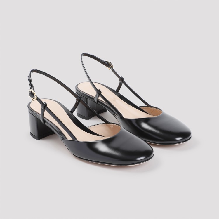 Shop Gianvito Rossi Tokio Slingback In Black