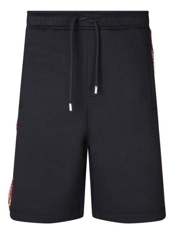Shop Lanvin Cotton Bermuda Shorts In Black