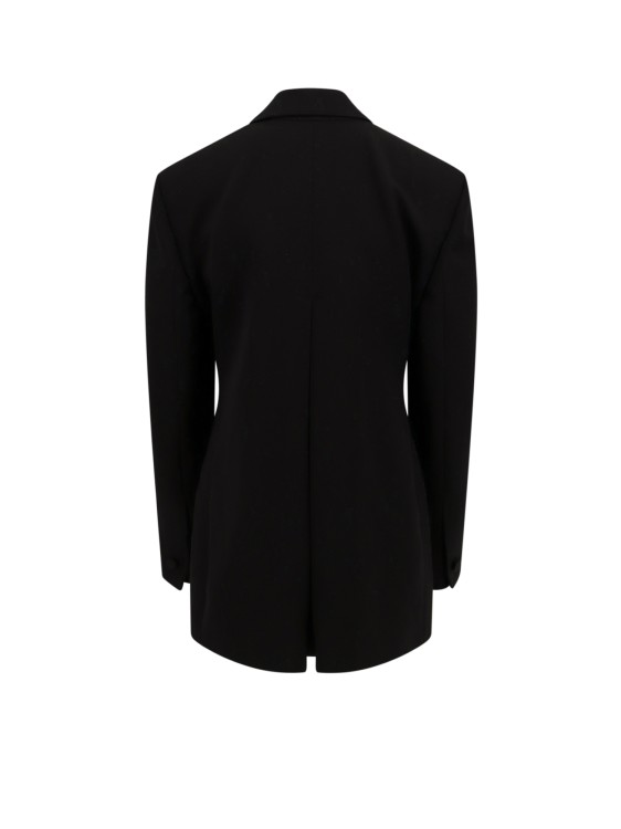 Shop Givenchy Wool Blazer With Folds And Covered Buttons In Black