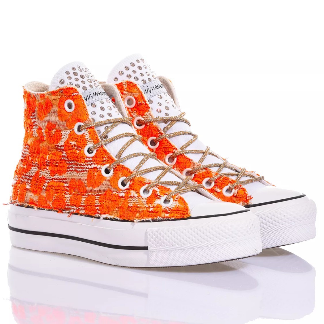 Converse Platform Multicolour Sneakers In White