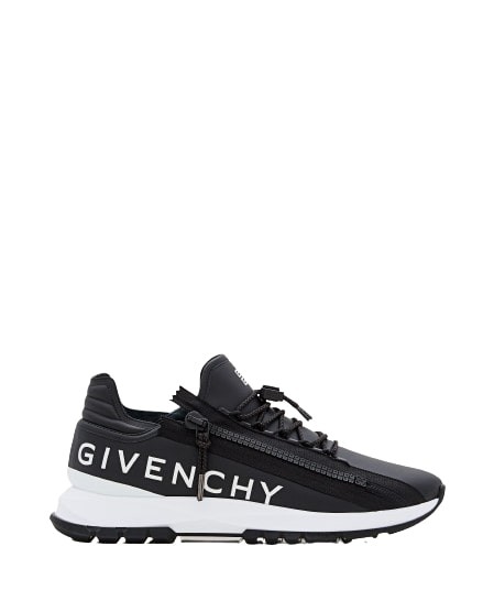 Givenchy Leather Spectre Zip Sneakers In Black