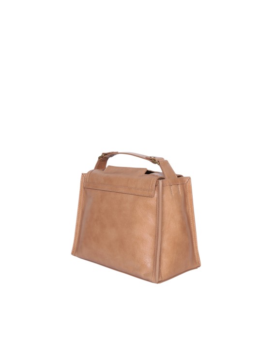 Shop Orciani Shoulder Strap Leather Bag In Brown