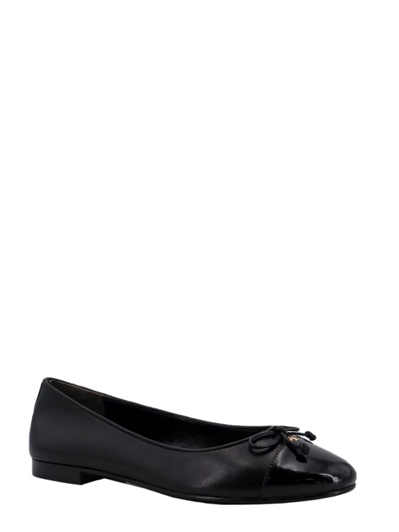 Shop Tory Burch Leather Ballerinas In Black