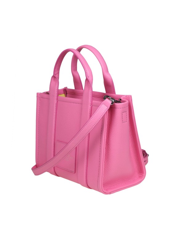 Shop Marc Jacobs Small Tote In Pink Color Leather