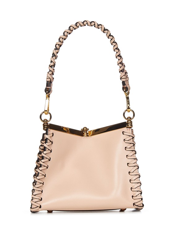 Shop Etro Pink Calf Leather Mini Vela Bag
