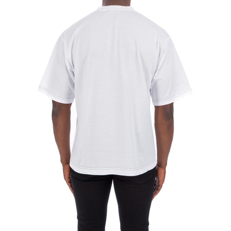Shop Dolce & Gabbana Short Sleeve Logo T-shirt In White