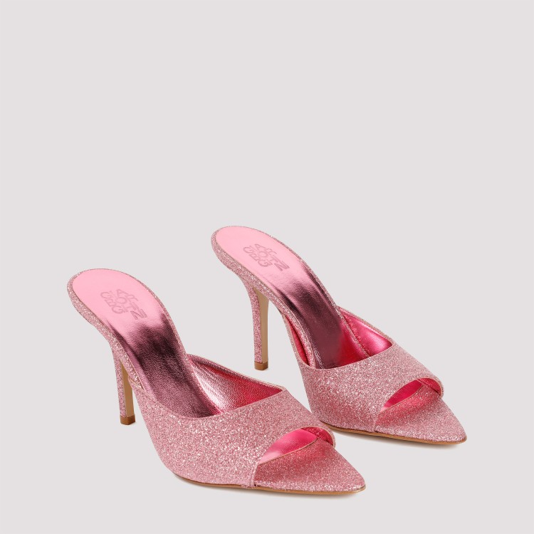 Gia Borghini X Pernille Teisbaek Perni 100mm Mules In Pink