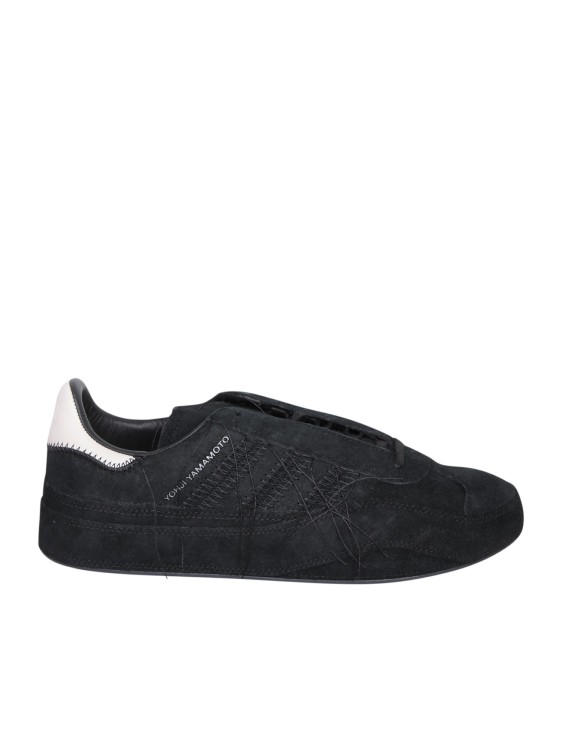 Shop Y-3 Suede Sneakers In Black