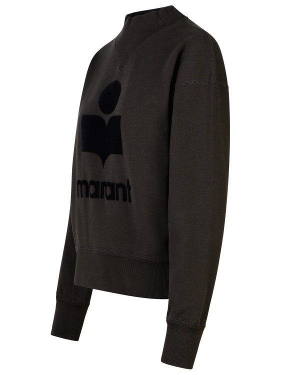 Isabel Marant Étoile Isabel Marant Etoile Moby Sweatshirt With Flocked Logo In Black