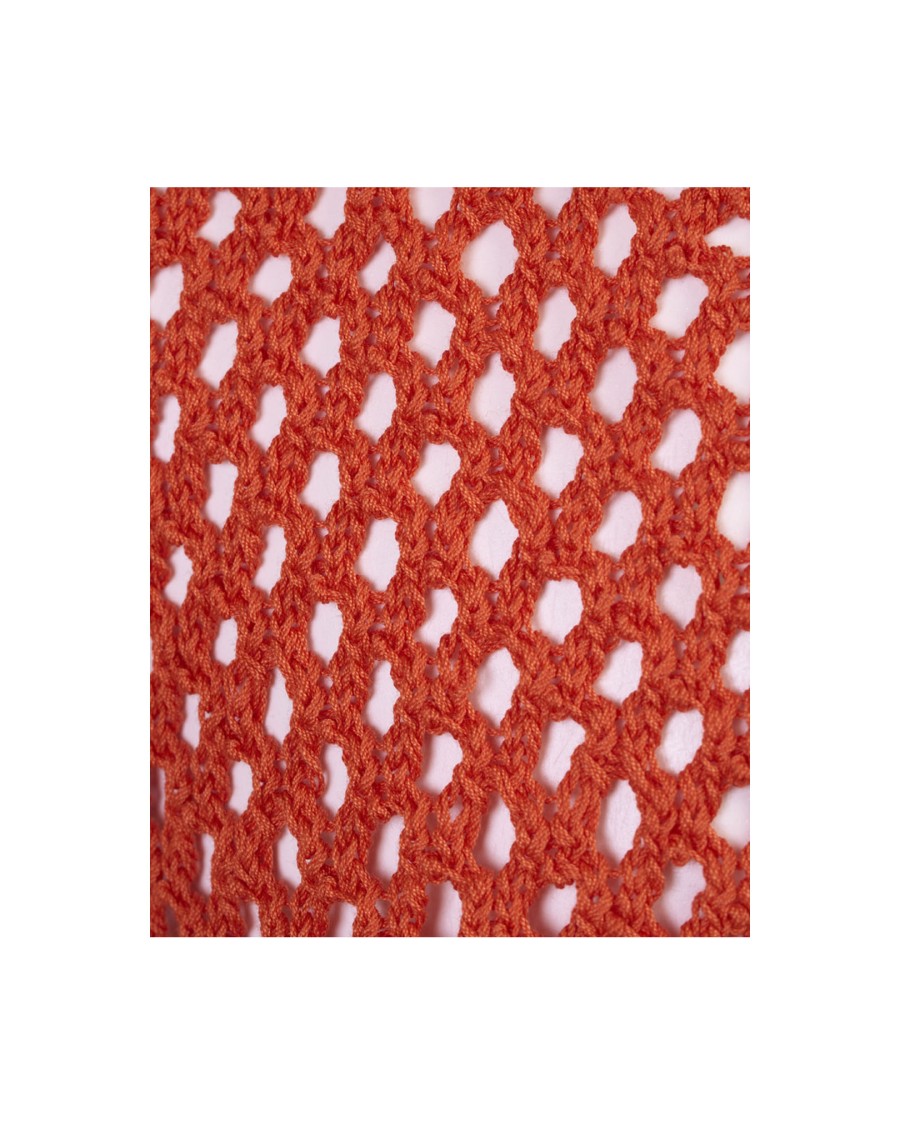 Takaturna Blaze Knit Vest With Breathable Design And Versatile Style In Orange