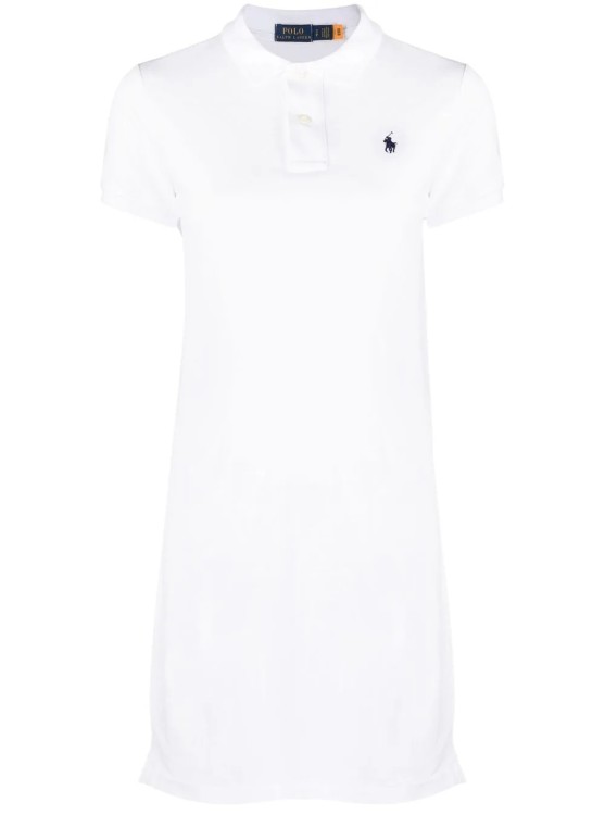 Shop Polo Ralph Lauren Polo Lcy Dress In White