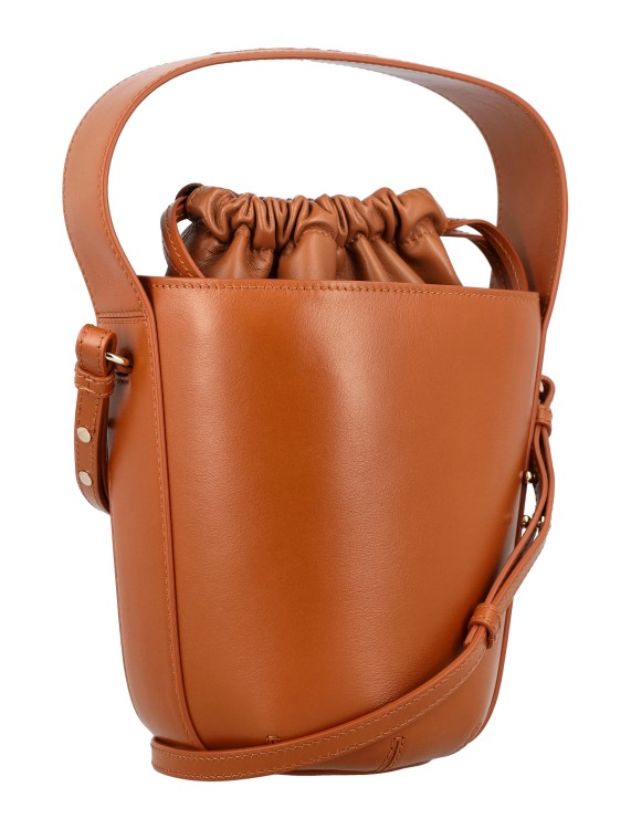 Shop Chloé Sense Bucket Bag In Brown