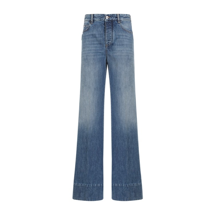 Bottega Veneta Vintage Indigo Palazzo Jeans Clothing In Blue