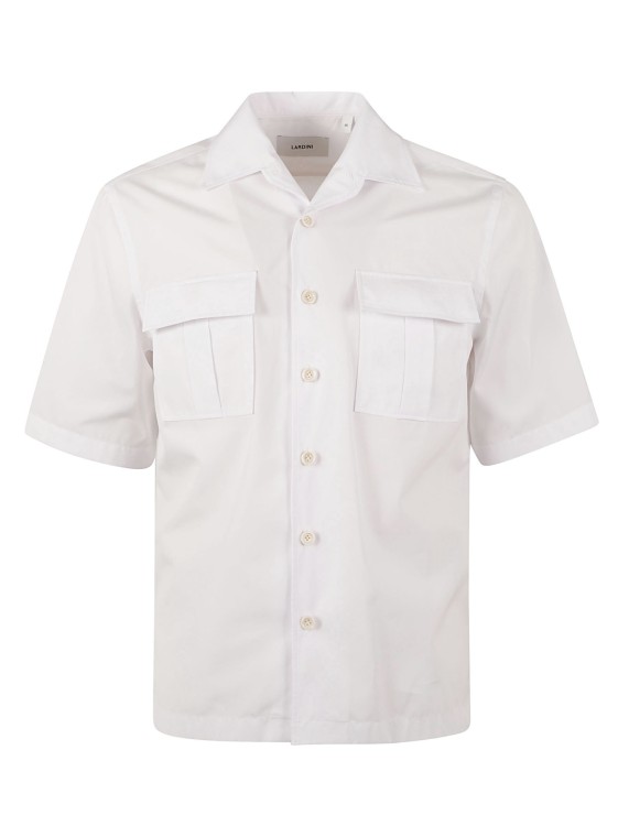 Shop Lardini White Short Sleeves Shirt
