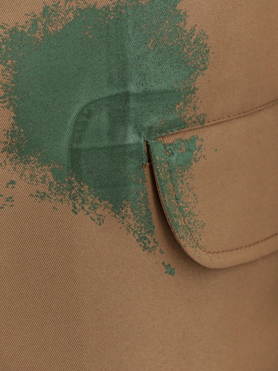 Shop Comme Des Garçons Nylon Blazer With Colored Print In Brown