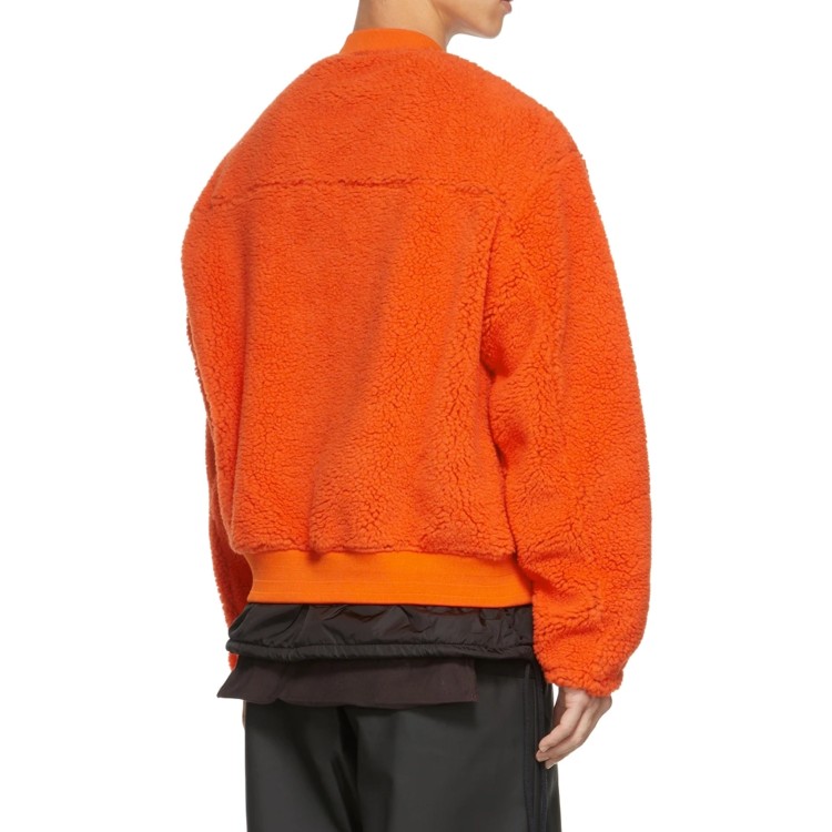Shop Ambush Wool Logo Sweatshirt In Orange