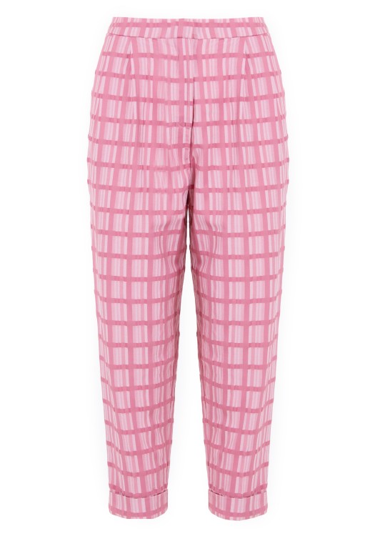 Selmacilek Pink Plaid Pants
