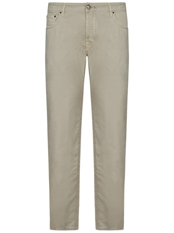Handpicked Orvieto Slim Fit Trousers In Gray