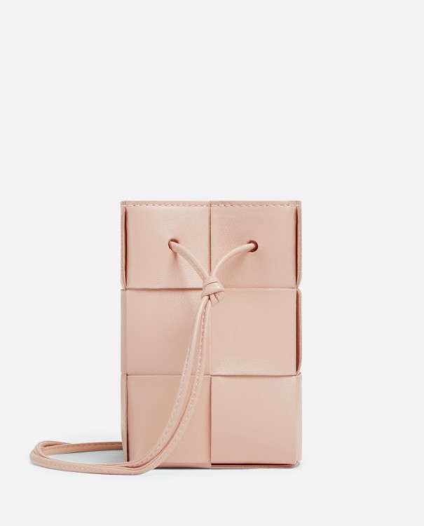Shop Bottega Veneta Mini Bucket Leather Shoulder Bag In Pink
