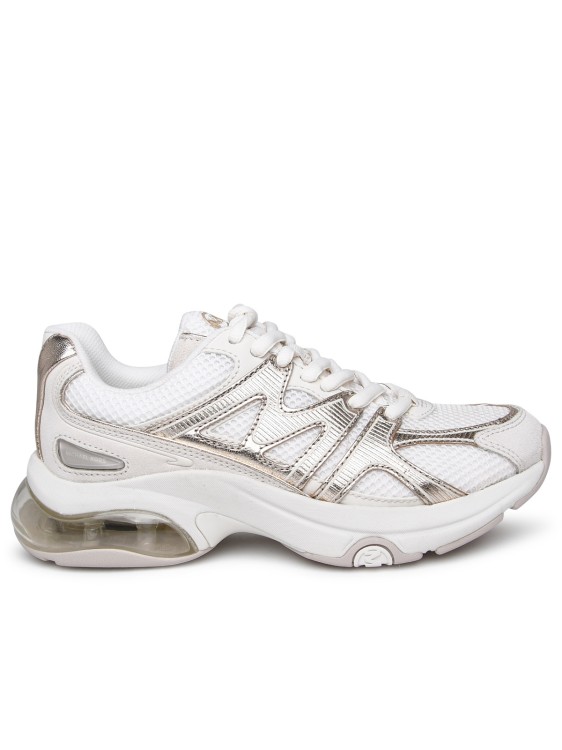 Shop Michael Michael Kors Active Sneakers In White Fabric