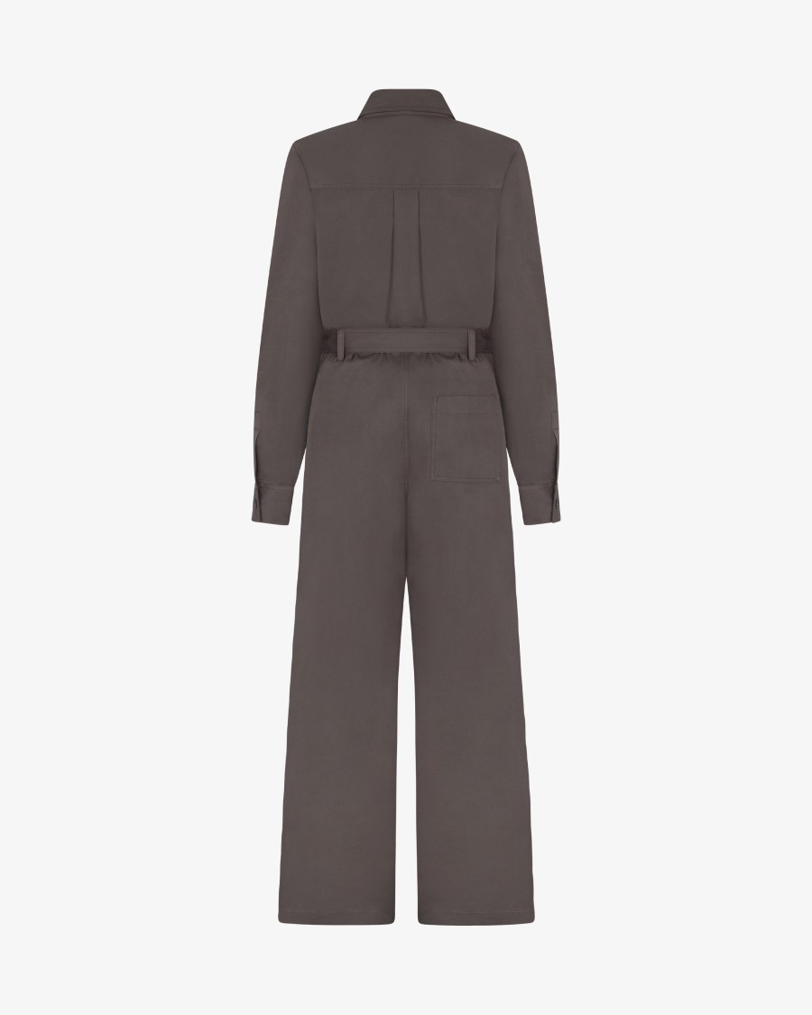 Shop Serena Bute Cargo Jumpsuit - Slate Grey