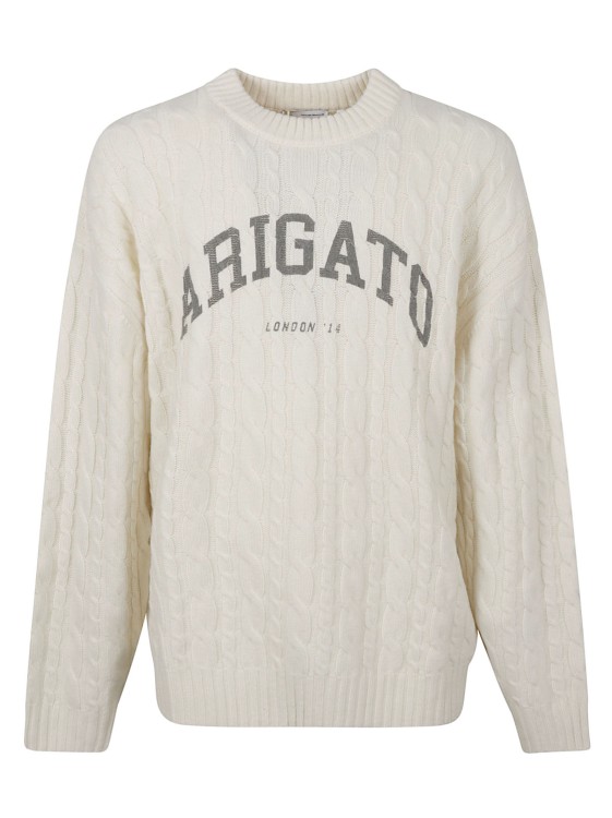 Shop Axel Arigato Crewneck Sweatshirt In White