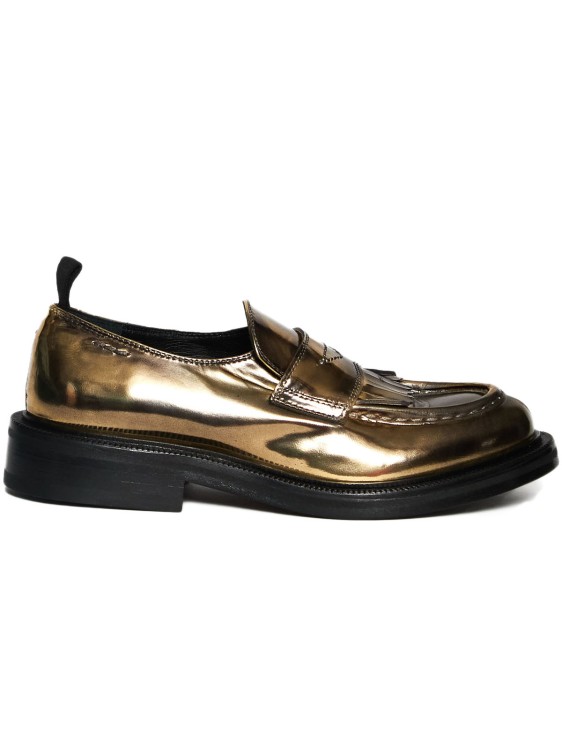 Alexander Hotto Moccasin 6461 In Gold Leather In Black