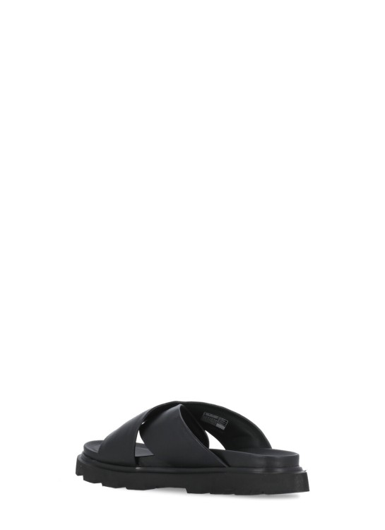 Shop Ugg Black Leather Sandals