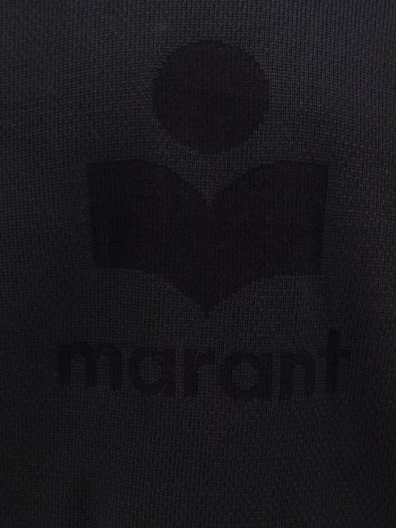 Shop Isabel Marant Ribbed Cotton Blend Sweater In Black