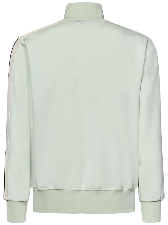 Shop Palm Angels Mint-colored Technical Fabric Track Jacket In White