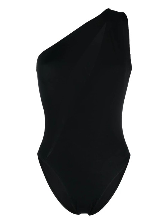 Versace Slashed Black Swimsuit