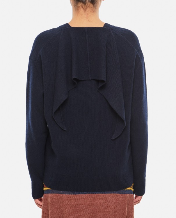 Shop Plan C Wool Cashmere V Neck Sweater In Black