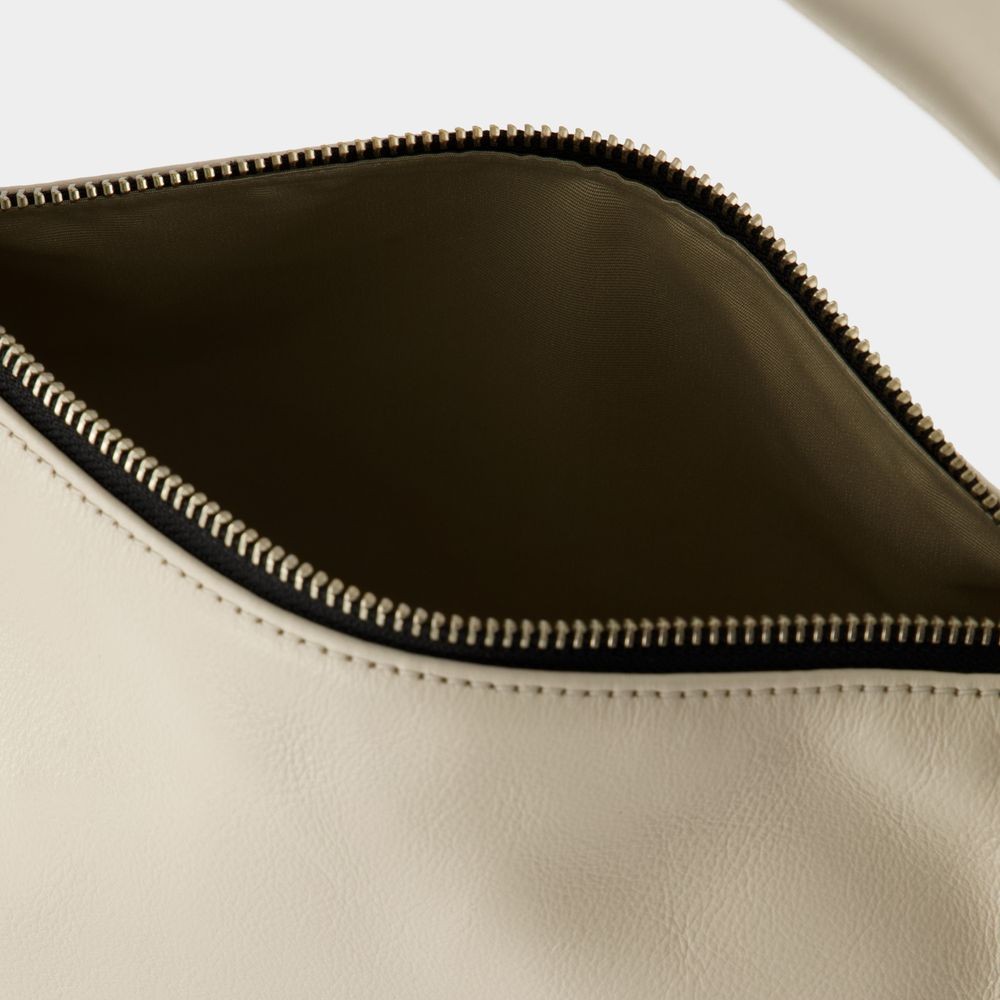 Marc Jacobs Pushlock Mini Hobo Bag In Neutrals