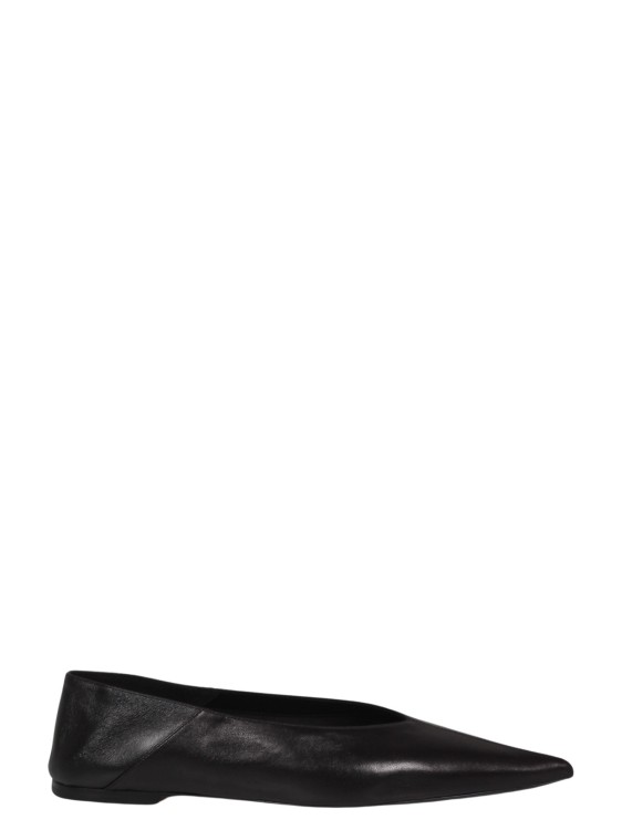 Shop Saint Laurent Carolyn Vamp Slippers In Black