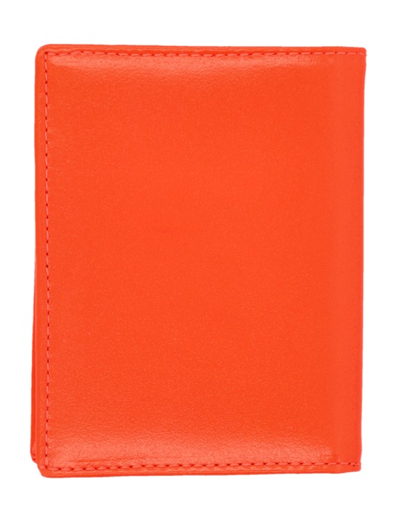 Shop Comme Des Garçons Super Fluo Cardholder In Orange