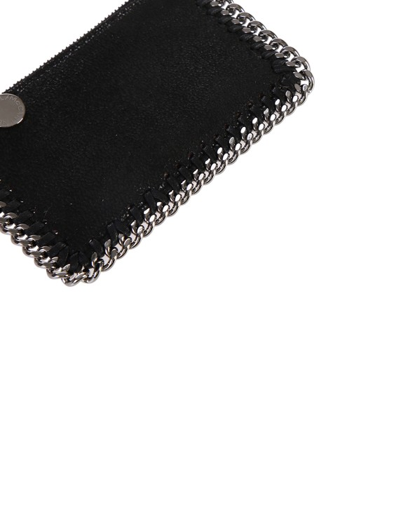 Shop Stella Mccartney Faux Leather Card Holder In Black