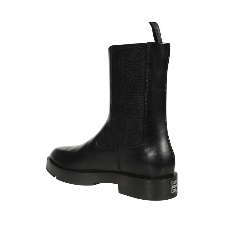 Shop Givenchy Chelsea Leather Boots In Black