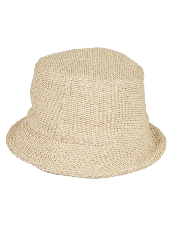 Shop Marni Logo-embroidered Bucket Hat In Neutrals