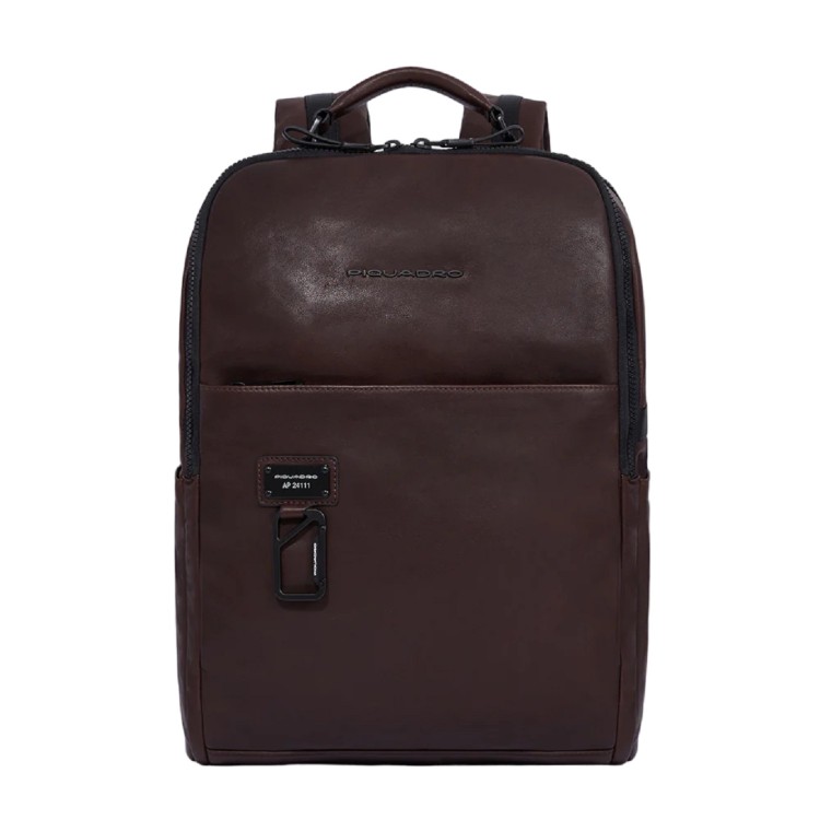 Piquadro Pc And Ipad Holder Backpack In Burgundy