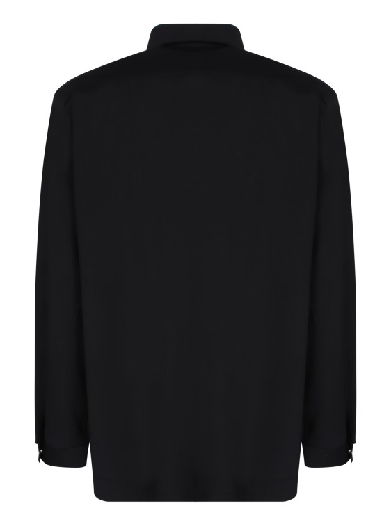 Shop Givenchy Wool Shirt In Black