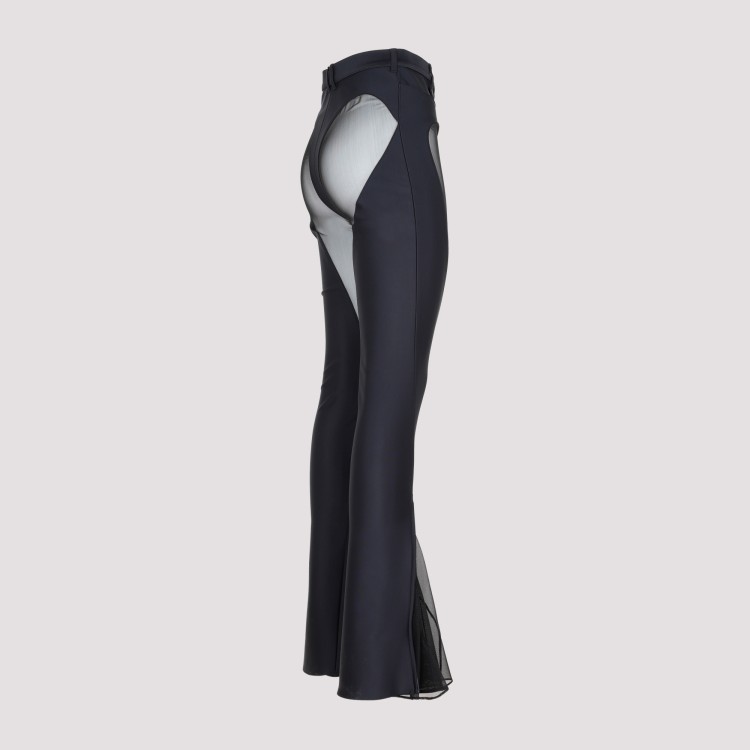 Shop Mugler Black Flared Leggings