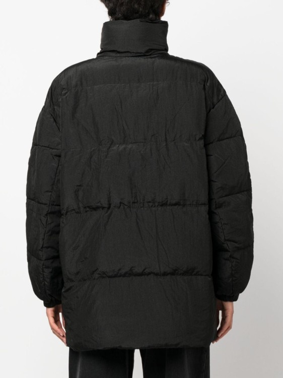 Shop Isabel Marant Étoile Logo-patch Padded Puffer Jacket In Black
