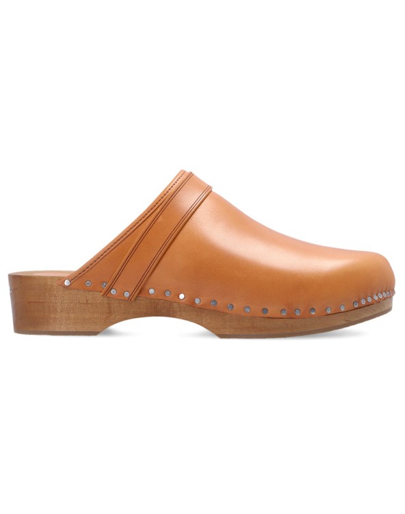 Shop Isabel Marant Thalie Leather Mules In Brown