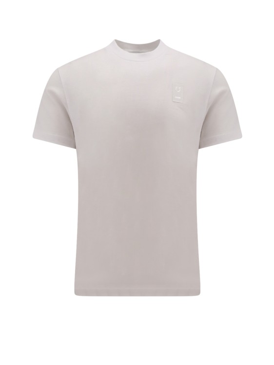 Shop Ferragamo Cotton T-shirt With Logo Patch In Pink
