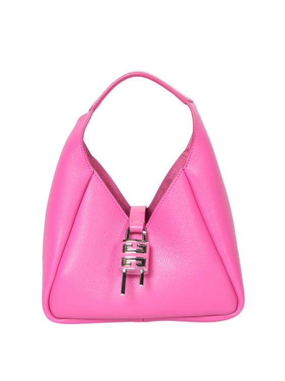 Givenchy G-hobo Mini Bag In Soft Leather In Pink