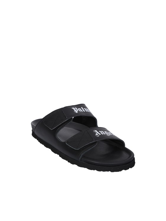 Shop Palm Angels Ideal For Summer: Sandal With Double Buckle  In Black