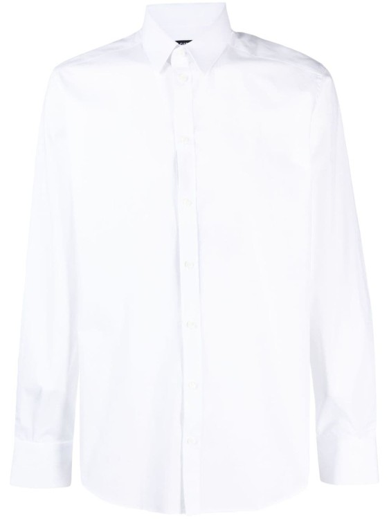 Dolce & Gabbana Long-sleeve Cotton Shirt In White