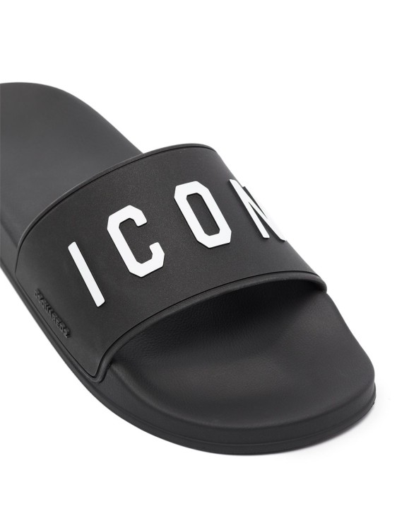 Shop Dsquared2 Black Flip Flop